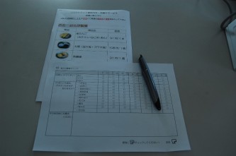 ココカルネット 専用ペンと記入用紙